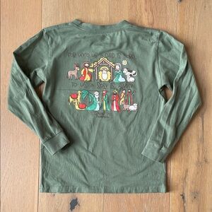 Cardin McCoy nativity Christmas tshirt, size Small (6/7)